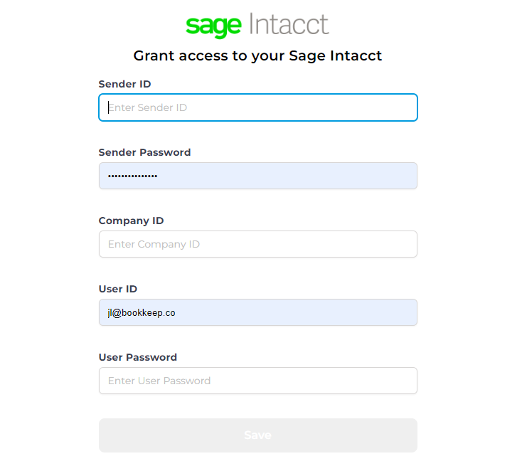 Sage Intacct Login