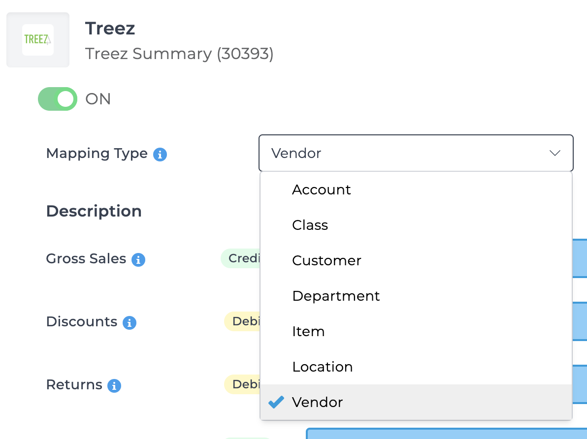 Select dimension to map