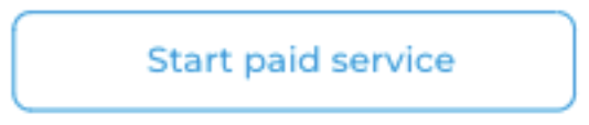 Screenshot of Bookkeep interface showing the Start Paid Service button