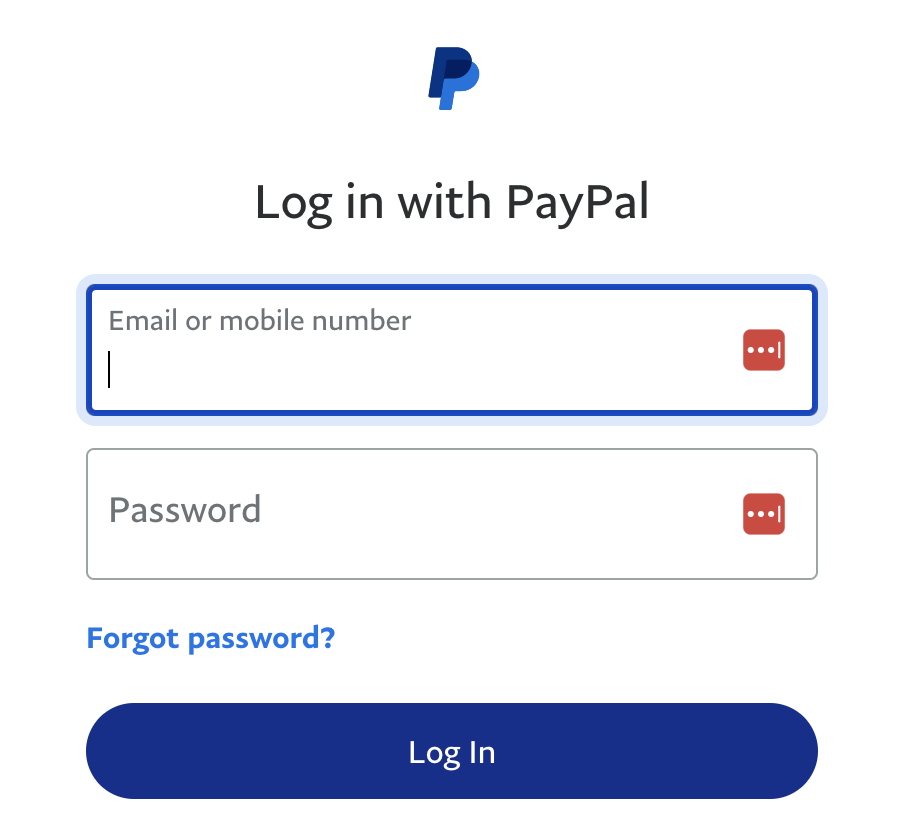 Click Connect Now to log into your PayPal account