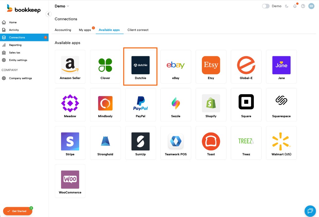 Find Dutchie in the app list