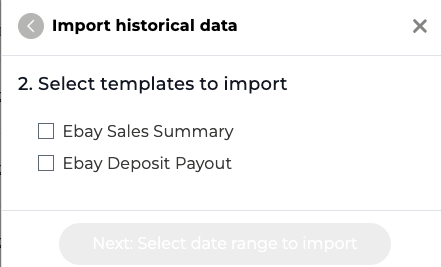 Journal entry data available for import