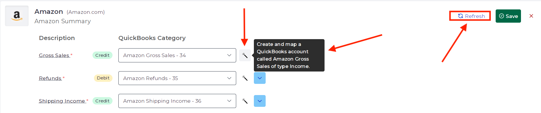 Magic Wand tool to create accounts