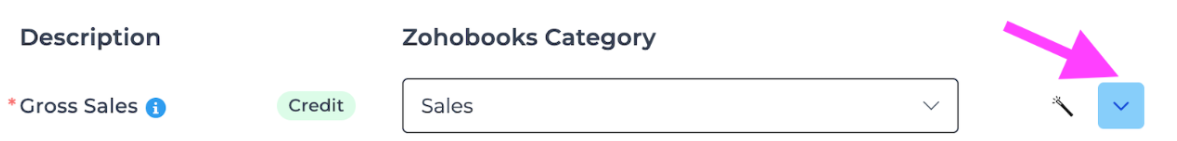 Subcategories in a journal entry